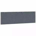 vidaXL Cuscino per testiera Hanko Grigio Scuro 60,2 Velluto