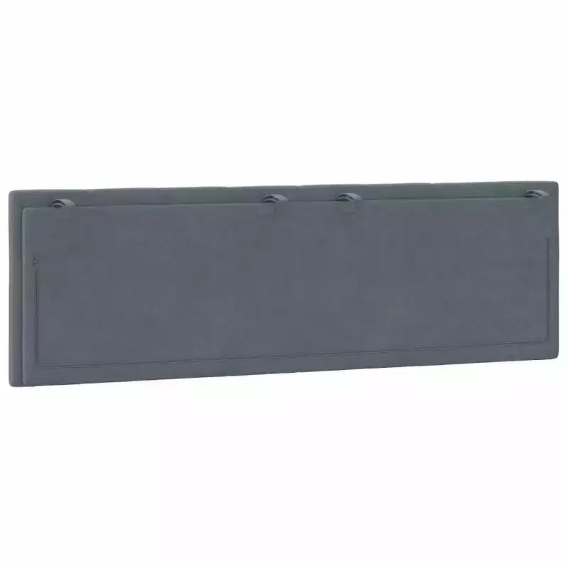 vidaXL Cuscino per testiera Hanko Grigio Scuro 60,2 Velluto