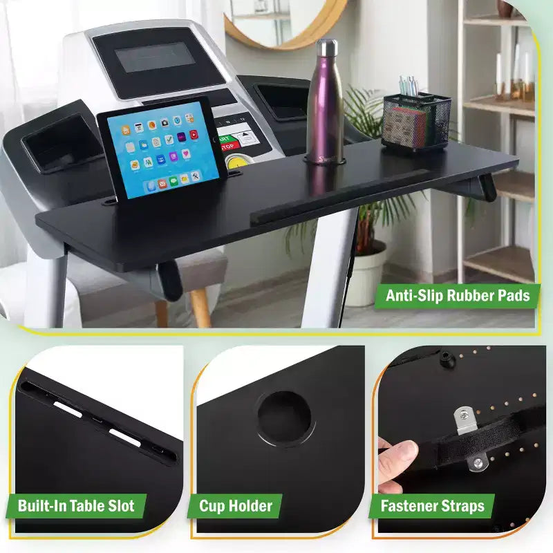 Wakeman Supporto Universale da Scrivania per Tapis Roulant, Nero