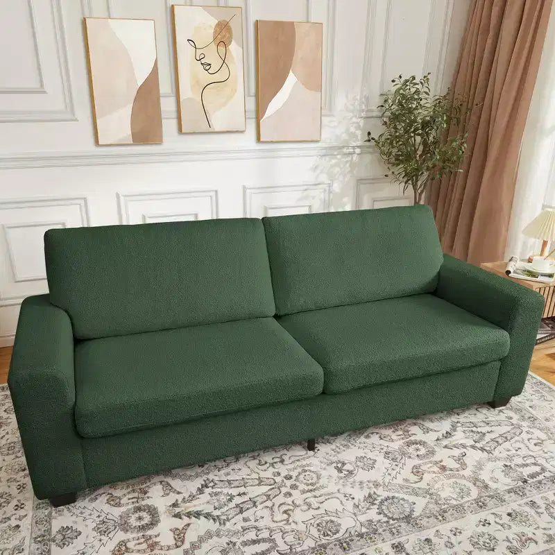 Divano moderno a 3 posti da 83 pollici, divano con seduta profonda e braccioli ampi, divanetto oversize con fodera rimovibile e lavabile, divano Cloud in peluche per camera da letto, appartamento