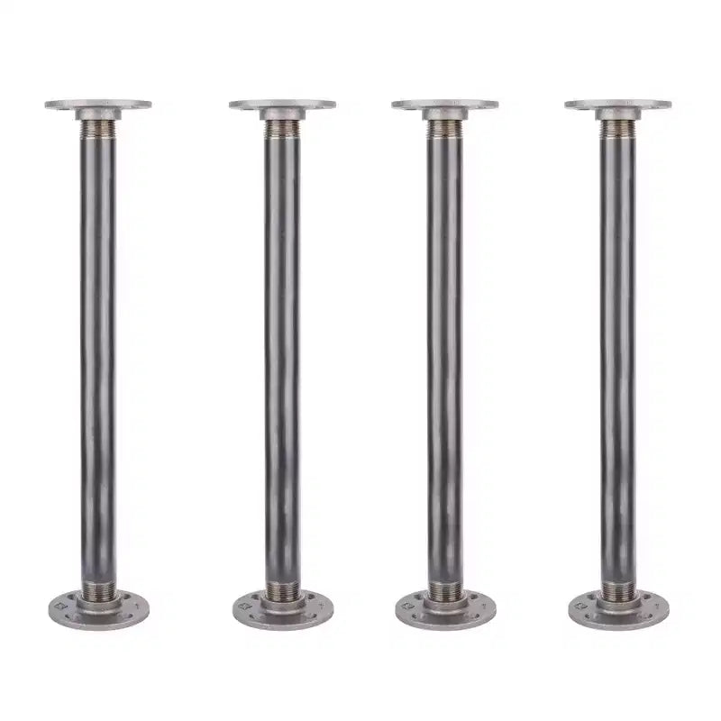 Pipe Decor 1 in. x 24 in. Round Flange Pipe Table Legs - 4 Pack