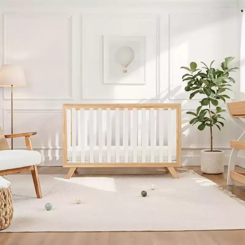 Culla per neonati Comfy Cubs da 0 a 3 anni - Altezza del materasso regolabile - Portata 36 kg per cameretta