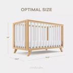 Culla per neonati Comfy Cubs da 0 a 3 anni - Altezza del materasso regolabile - Portata 36 kg per cameretta