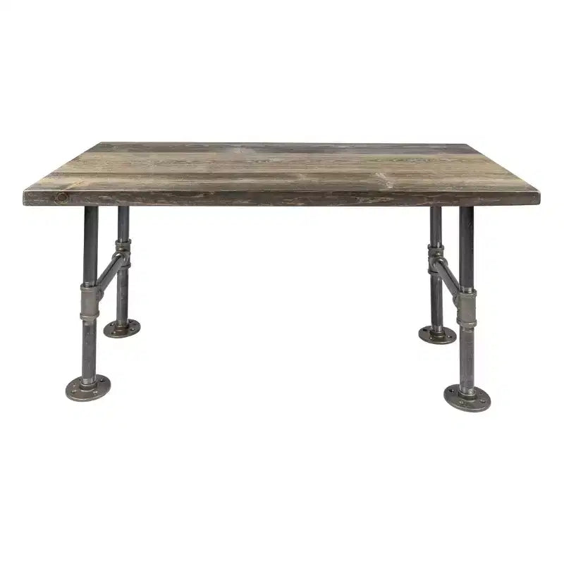 RESTORE Boulder Black Solid Wood Coffee Table by Pipe Decor