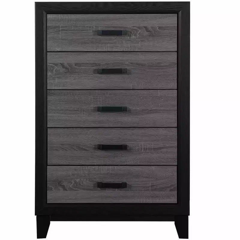 HomeStock 19.69 in.H MDF Vertical Dressers with 14 - Drawers in Gray Finish