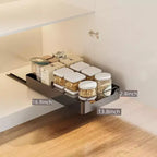 COZONY Organizer Estraibile per Armadio con Pellicola Adesiva, Ripiani Contenitori Estraibili Resistenti per Dispensa Cucina, Nessuna Perforazione Richiesta