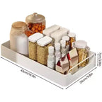 COZONY Organizer Estraibile per Armadio con Pellicola Adesiva, Ripiani Contenitori Estraibili Resistenti per Dispensa Cucina, Nessuna Perforazione Richiesta