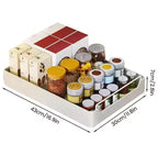 COZONY Organizer Estraibile per Armadio con Pellicola Adesiva, Ripiani Contenitori Estraibili Resistenti per Dispensa Cucina, Nessuna Perforazione Richiesta