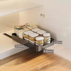 COZONY Organizer Estraibile per Armadio con Pellicola Adesiva, Ripiani Contenitori Estraibili Resistenti per Dispensa Cucina, Nessuna Perforazione Richiesta