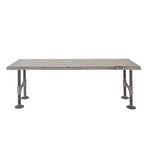 RESTORE Riverstone Grey Solid Live Edge Wood Accent Bench by Pipe Decor