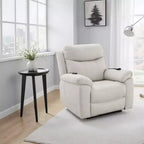 Royal Hampton Power Motion Lift and Recliner Chair with Heated Massage, Ivory