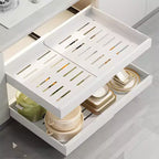 COZONY Ripiano Estraibile Regolabile, Organizer Cucina Senza Foratura, Ripiano Estraibile per Mobile