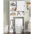 Dcolora Over The Toilet Storage Cabinet, Farmhouse Storage Cabinet Over Toilet with Sliding Doors