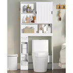 Dcolora Over The Toilet Storage Cabinet, Farmhouse Storage Cabinet Over Toilet with Sliding Doors