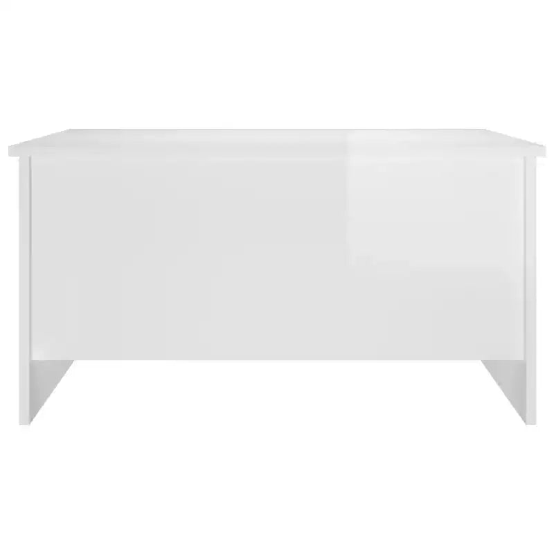 Tavolino da caffè Bianco lucido Legno multistrato 80 x 55.5 x 41.5 cm