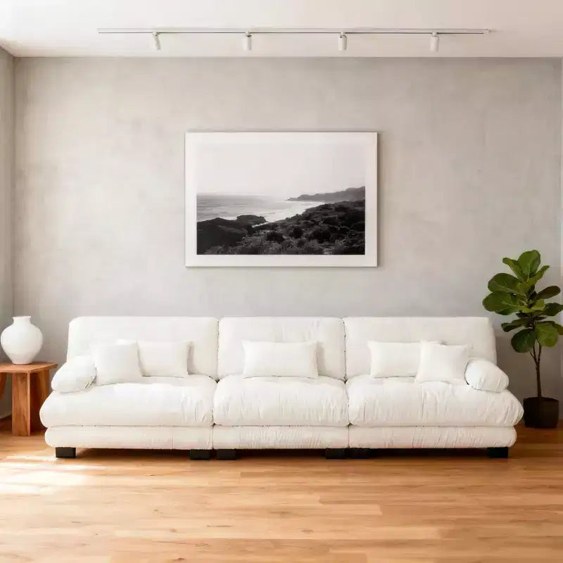 Divano Homy Casa Oversized Cloud con Cuscini Morbidi e Seduta Profonda, per Soggiorno o Sala Relax