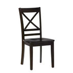 Jofran, Simplicity Sedia da pranzo classica con schienale a croce in legno massello (set di 2)