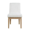 Jofran,Sequoia Modern Rustic Solid Wood Upholstered Parsons Dining Chair (Set of 2)