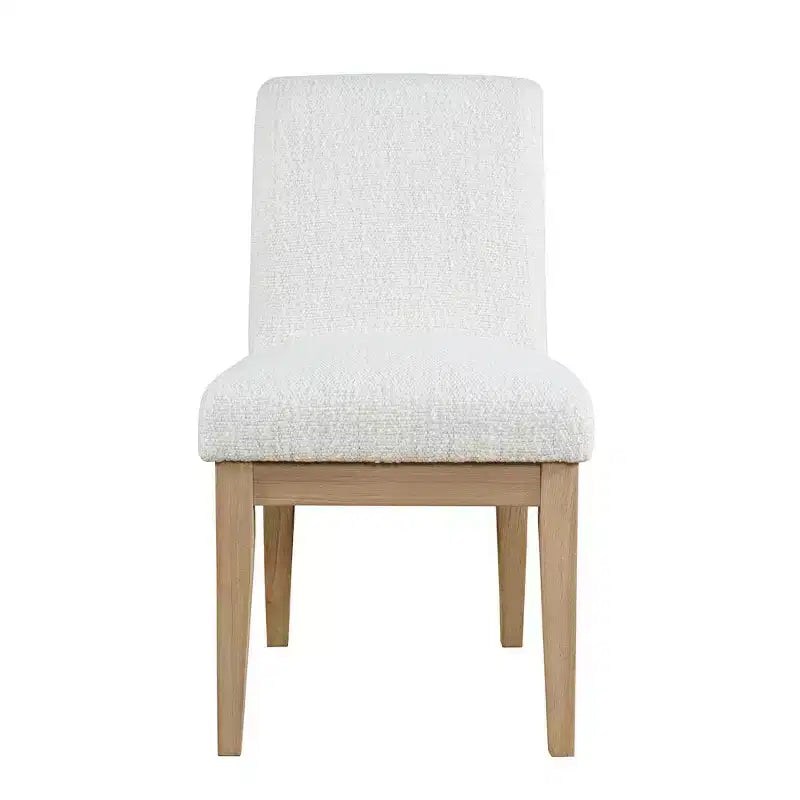 Jofran,Sequoia Modern Rustic Solid Wood Upholstered Parsons Dining Chair (Set of 2)
