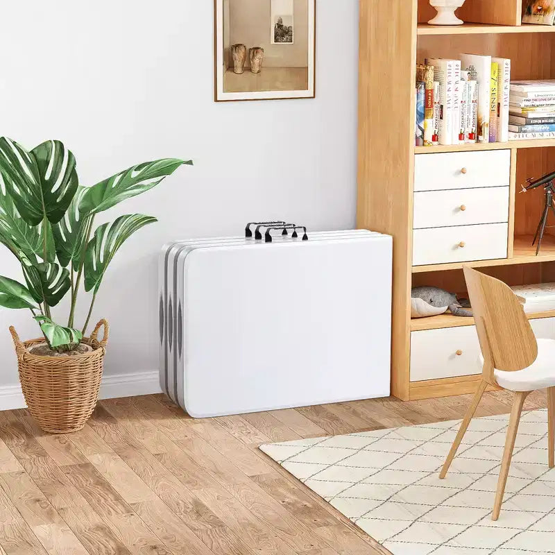 Tavolo pieghevole SUGIFT da 1,5 m, tavolo lungo pieghevole a metà per feste, tavolo portatile pieghevole con design resistente