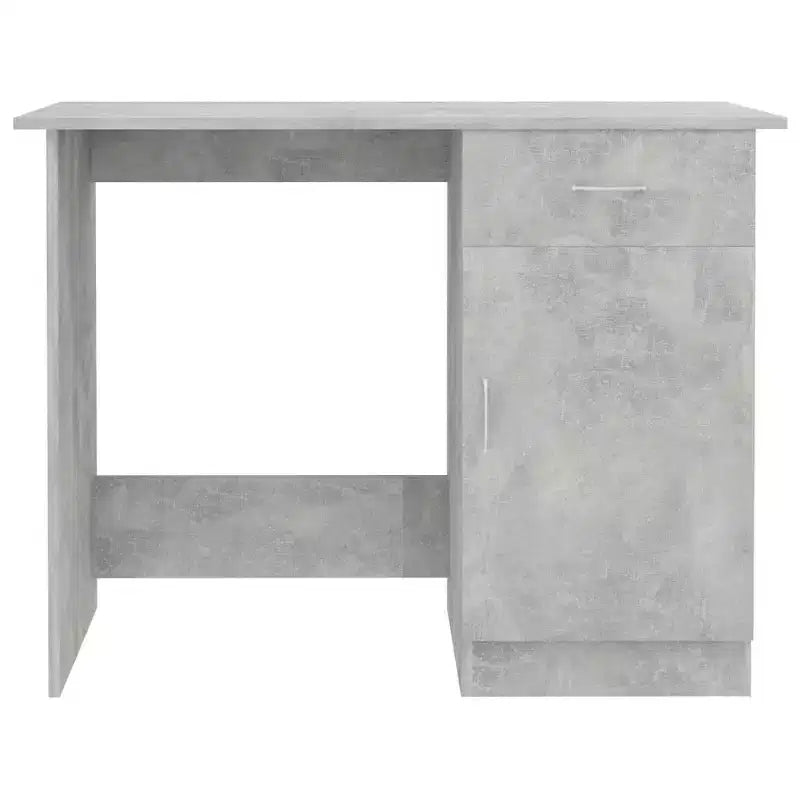 Scrivania Standard Rettangolare in Legno Ingegnerizzato Grigio Cemento
