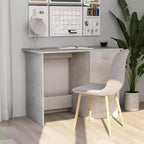 Scrivania Standard Rettangolare in Legno Ingegnerizzato Grigio Cemento