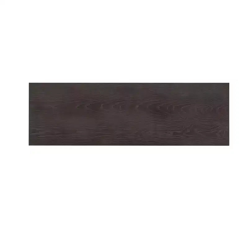 Tavolo Console Moderno Okak 51.3IN con Impiallacciatura in Frassino e Design a Strisce, Tavolo da Ingresso con 2 Cassetti, Tavolo da Corridoio per Soggiorno, Atrio, Marrone