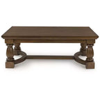 Signature Design by Ashley Korestone Tavolino da caffè, Marrone scuro, Tavolino centrale da salotto contemporaneo