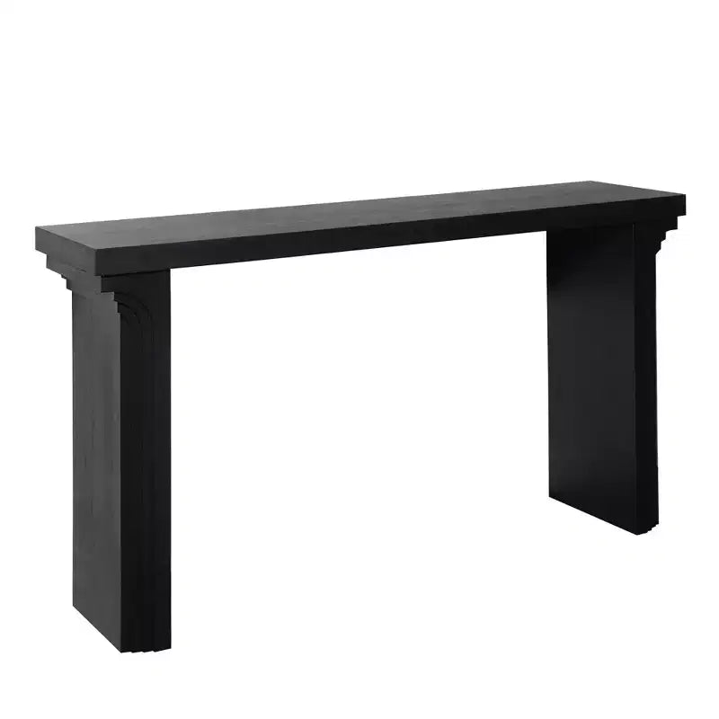 Okak 58IN Consolle Minimalista con Gambe Curve, Tavolo da Ingresso con Piano e Gambe Spessi, Tavolo da Ingresso per Soggiorno, Atrio