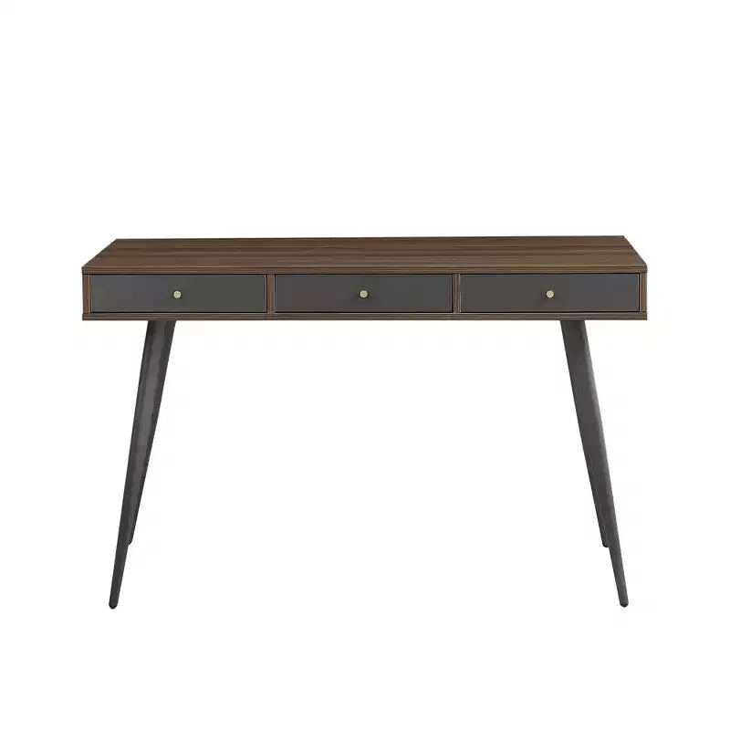 Scrivania moderna Okak 47.24IN con design minimalista, scrivania per computer con 1 cassetto e 2 ripiani, piccola scrivania per casa, ufficio