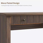 Scrivania da casa con scomparti, scrivania direzionale moderna da 54 pollici, scrivania in legno con cassetto portadocumenti per sala studio