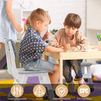 Sedia per bambini, Sedia per bambini regolabile in 3 livelli di altezza, Sedie in plastica per bambini da 2 a 6 anni, Adatta per casa, famiglia, aula e asilo nido