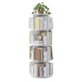 4-layer rotating bookshelf, 360 rotating bookcase, multi-layer storage rack, suitable for living room, study room and bedroom