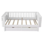 Whisen Letto a piattaforma singolo in legno moderno ed elegante con sponde per bambini e bambine