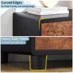 Comò a 5 cassetti per camera da letto, cassettiera alta in legno da 117 cm con maniglie in metallo, porta TV resistente per soggiorno, organizzatore di archiviazione per armadio