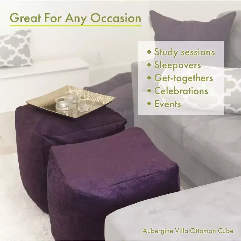 Majestic Home Goods,Pouf Cubo Aruba