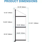 COZONY Robusto Ripiano a 3 Livelli per Container in Acciaio, 22x60, Capacità 499 kg, Scaffale Sospeso per Container e Garage