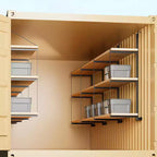 COZONY Robusto Ripiano a 3 Livelli per Container in Acciaio, 22x60, Capacità 499 kg, Scaffale Sospeso per Container e Garage