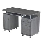 Okak 47.5IN Scrivanie Moderne per Ufficio Domestico, Scrivania per Computer con 3 Cassetti e 1 Anta Armadio, Scrivania per Soggiorno, Studio