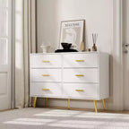 Consolle con 6 cassetti, cassettiera alta per camera da letto, torre di cassetti alta, unità organizer con cassetti portaoggetti