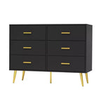 Consolle con 6 cassetti, cassettiera alta per camera da letto, torre di cassetti alta, unità organizer con cassetti portaoggetti