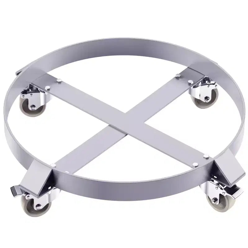 Steel Drum Dolly, 1000lbs Load Capacity, Barrel Dolly Cart Drum Caddy for 55 Gallon Drum, Hand Truck Dollies with Steel Frame 4 Swivel Casters Wheel