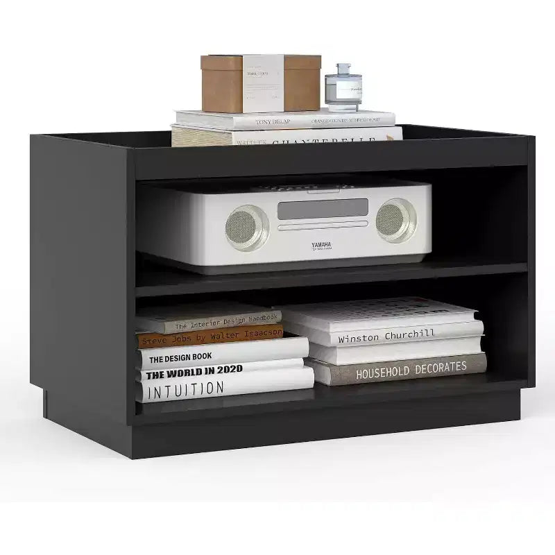 Stckable Storage 2-Shelf, 28 Wide Storage Bins with Open Compartment for Closet Organizers