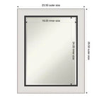 Specchio da parete per bagno Amanti Art Ellie con cornice smussata da mezzo pollice