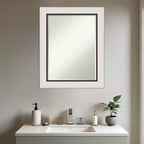 Specchio da parete per bagno Amanti Art Ellie con cornice smussata da mezzo pollice