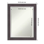 Specchio da parete per bagno Amanti Art Ellie con cornice smussata da mezzo pollice