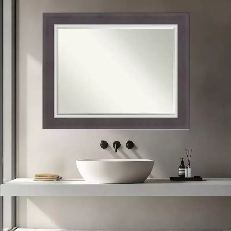 Specchio da parete per bagno Amanti Art Ellie con cornice smussata da mezzo pollice