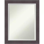 Amanti Art Ellie Half-Inch-Bevel Framed Bathroom Vanity Wall Mirror