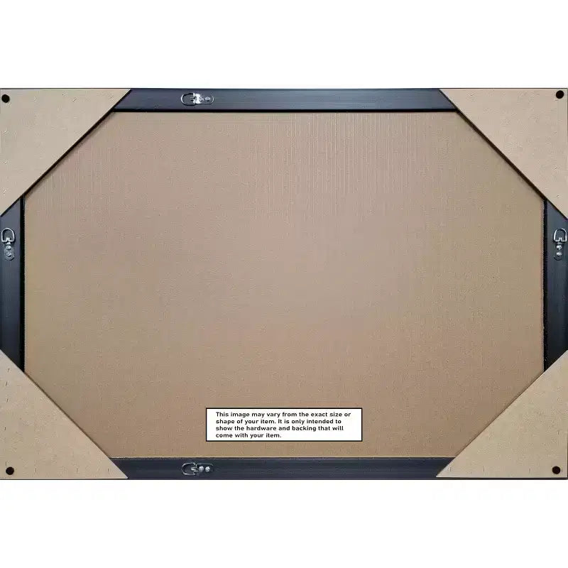 Specchio da parete per bagno Amanti Art Pia con cornice smussata, marrone medio