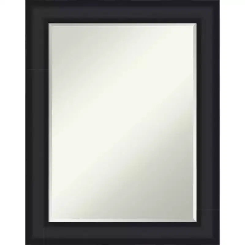 Amanti Art Oliver Half-Inch-Bevel Wood Framed Bathroom Vanity Wall Mirror